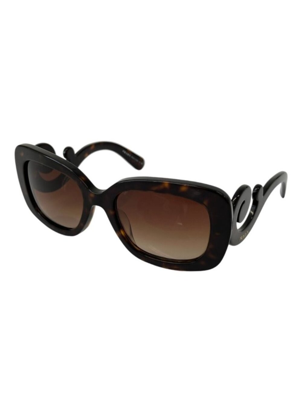 Prada Model Baroque Sunglasses Brown Havana Eyewear